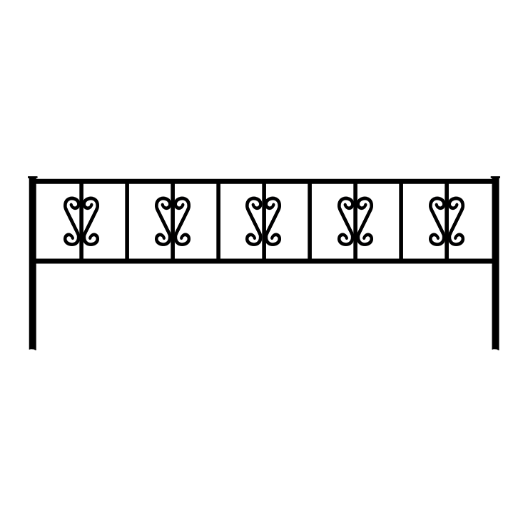 Металлические оградки, столы, скамейки в Балаково | Оградка №8