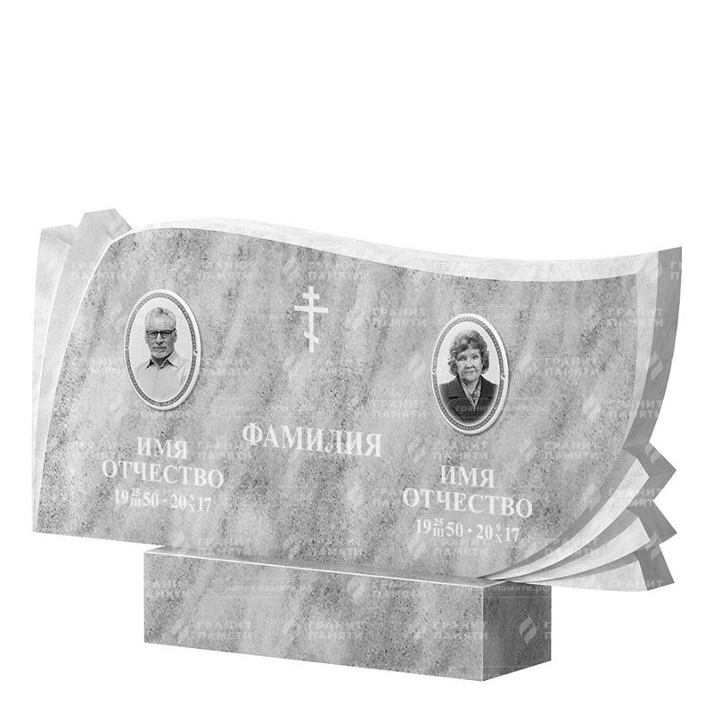 Памятники из мрамора в Балаково | Двойной мраморный памятник ФМ-265