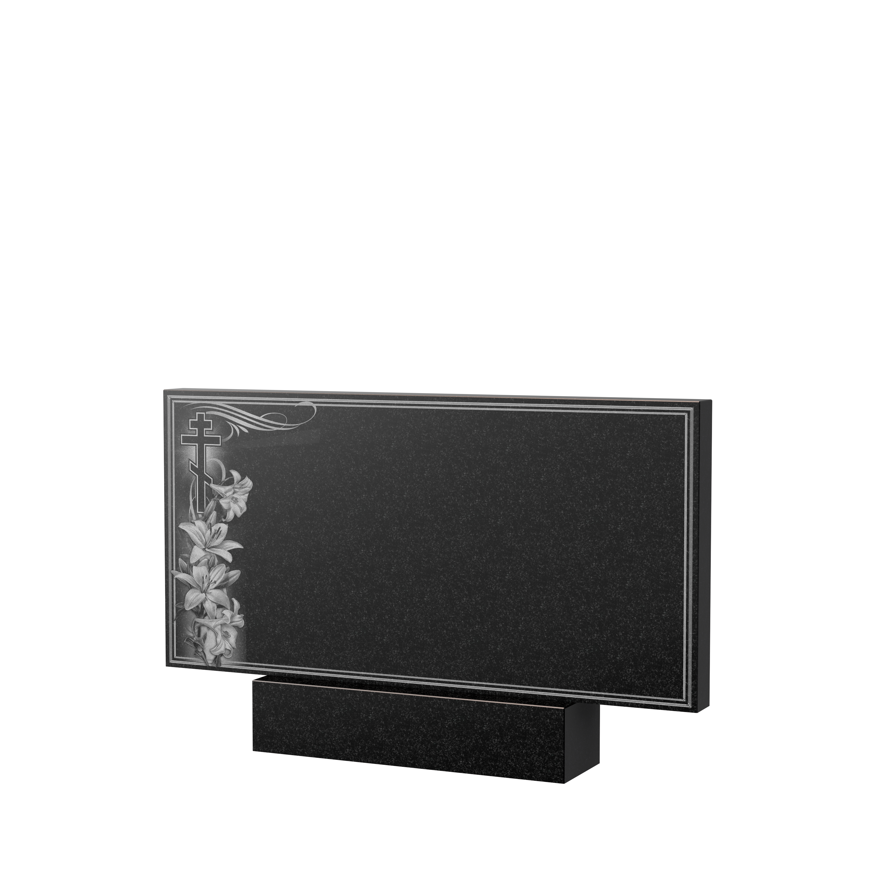 Художественное оформление памятника в Балаково | Художественное оформление на гранитную стелу, рисунок ГХО-003