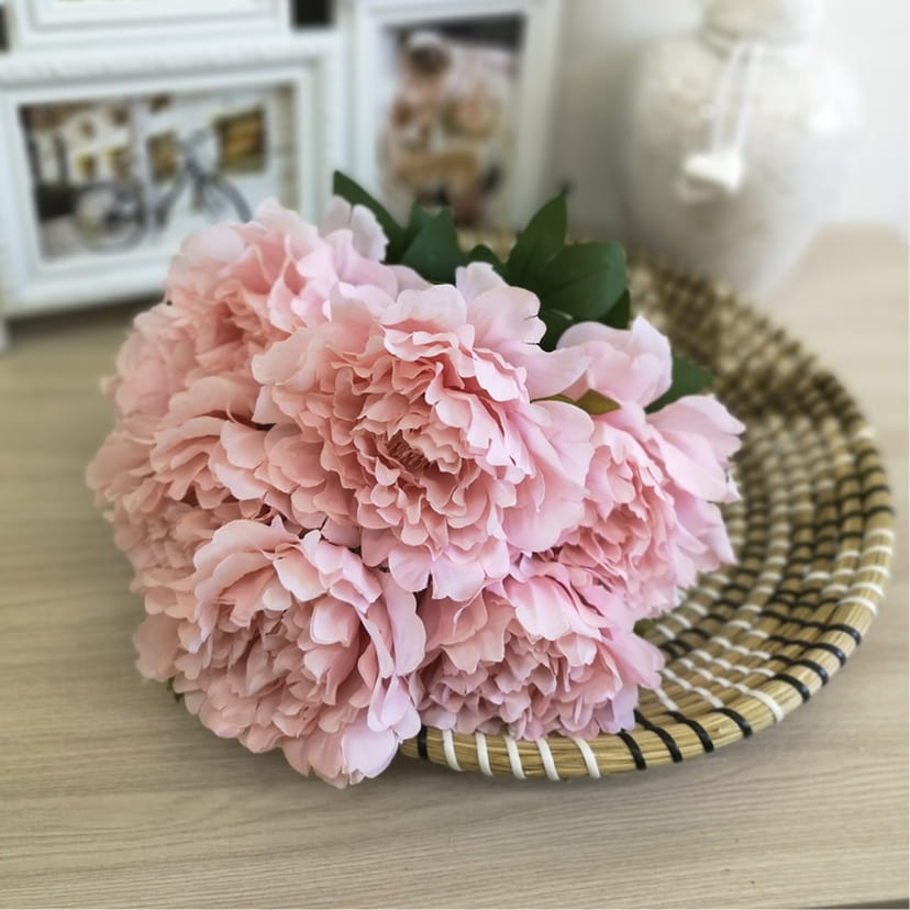 Искусственные цветы в Балаково | Цветы искусственные «Пионы», розовые, букет