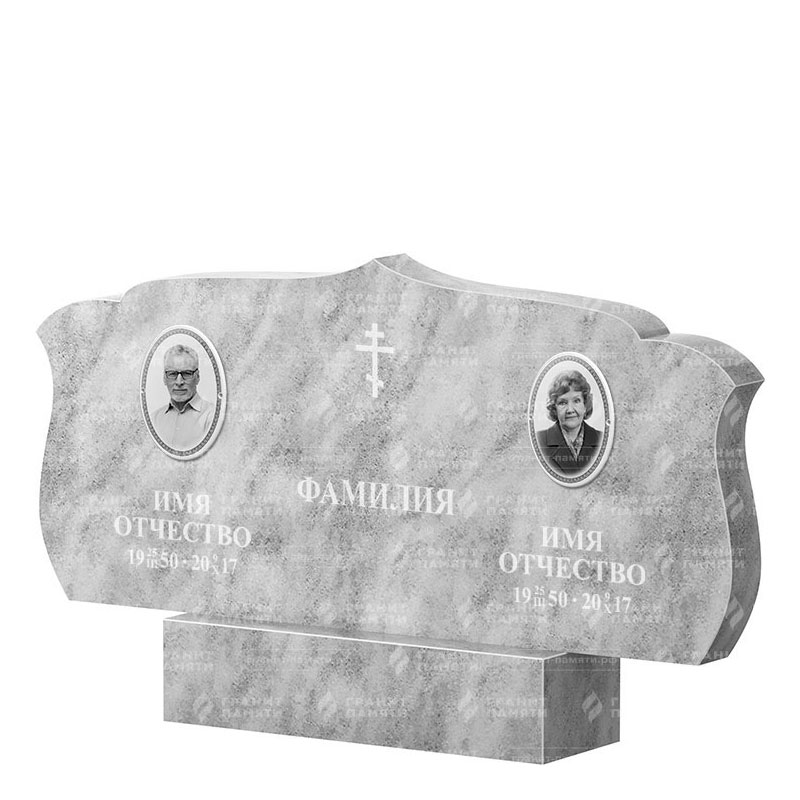 Памятники из мрамора в Балаково | Двойной мраморный памятник ФМ-130