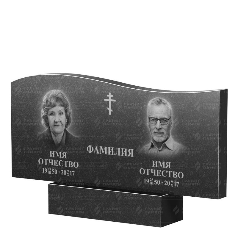Памятники из гранита двойные в Балаково | Двойной гранитный памятник ФГ-255