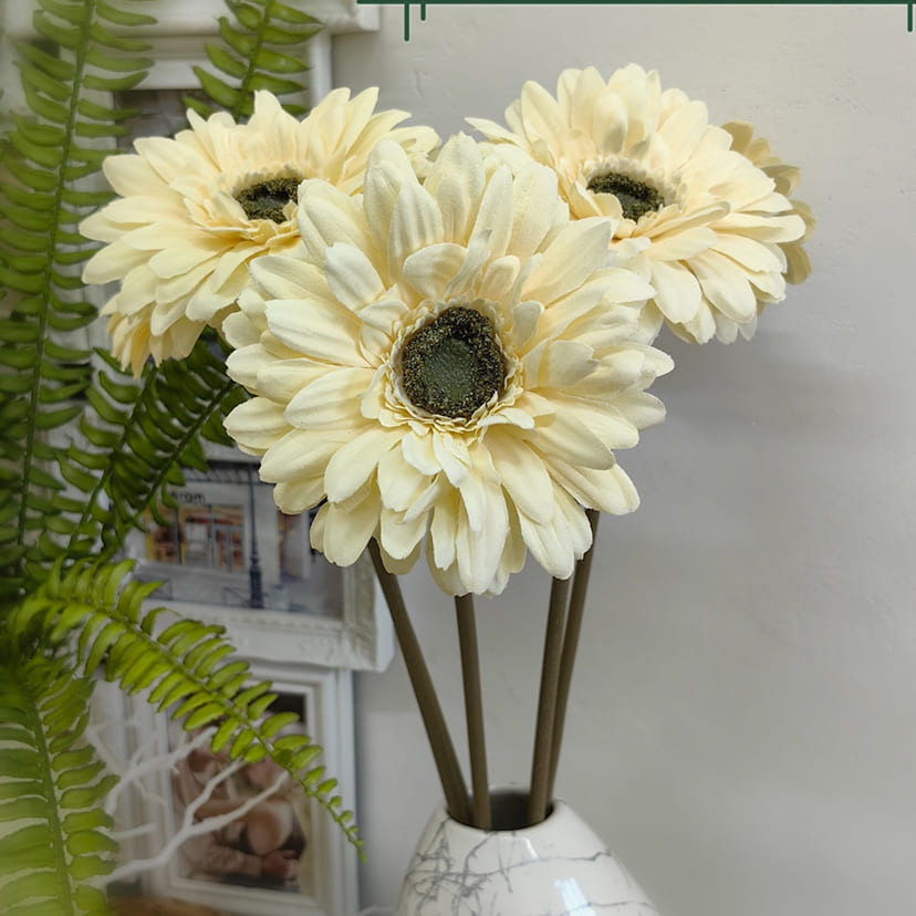 Искусственные цветы в Балаково | Цветок искусственный «Гербера», молочно-персиковая, одиночный