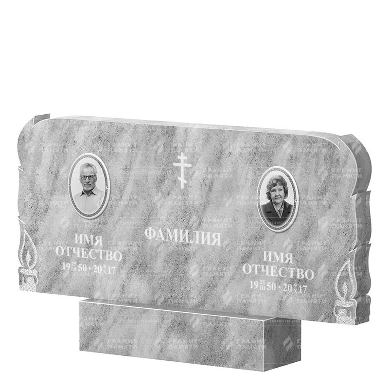 Памятники из мрамора в Балаково | Двойной мраморный памятник ФМ-133