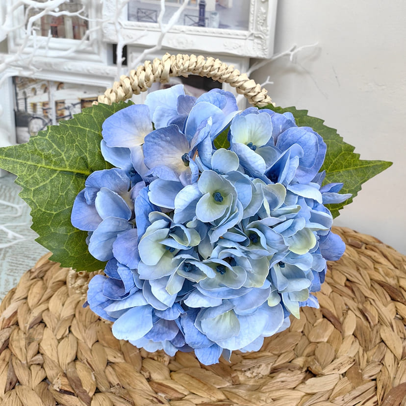 Искусственные цветы в Балаково | Цветок искусственный «Гортензия», голубая, одиночный