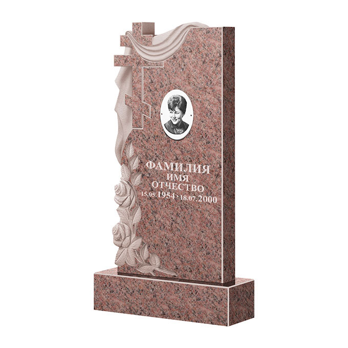 Гранитные памятники в Балаково | Памятник из гранита Розалия Pink ФГЦ-189