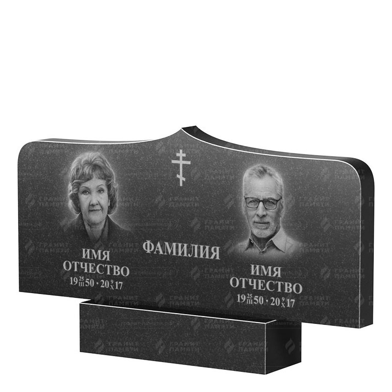 Гранитные памятники в Балаково | Двойной гранитный памятник ФГ-260