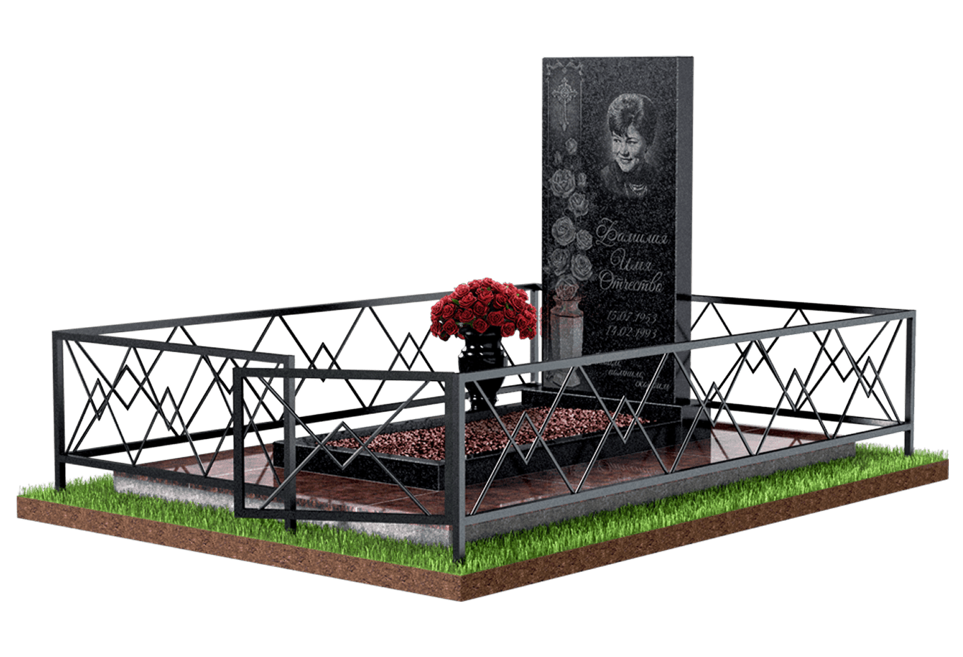 Благоустройство захоронения в Балаково