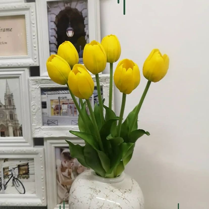 Искусственные цветы в Балаково | Цветы искусственные «Тюльпаны», желтые, букет