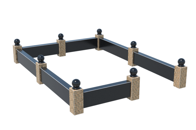 Цоколи на могилу в Балаково | Цоколь на могилу №0036