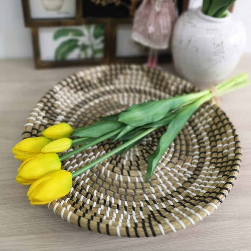 Искусственные цветы в Балаково | Цветы искусственные «Тюльпаны, бутоны», желтые, букет