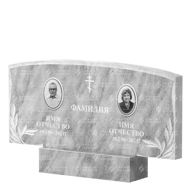 Памятники из мрамора в Балаково | Двойной мраморный памятник ФМ-135