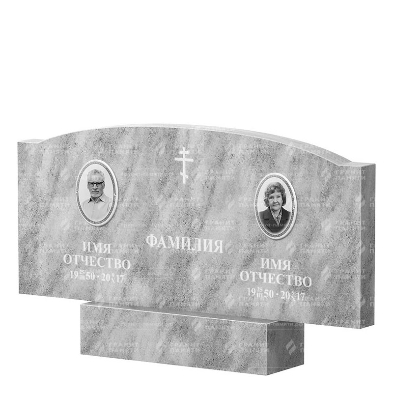Памятники из мрамора в Балаково | Двойной мраморный памятник ФМ-257