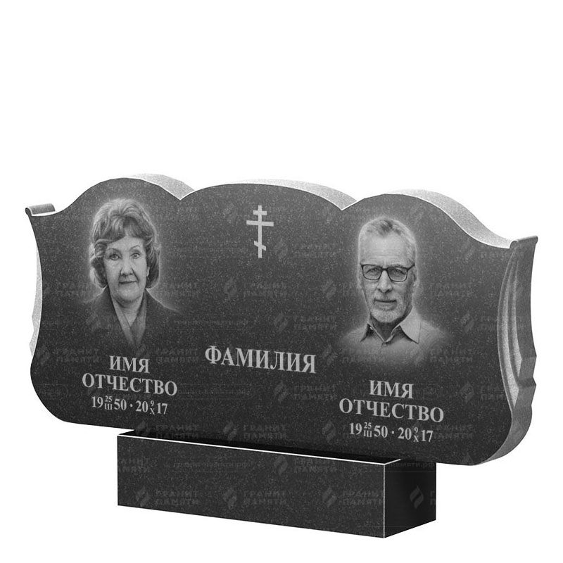 Гранитные памятники в Балаково | Двойной гранитный памятник ФГ-261
