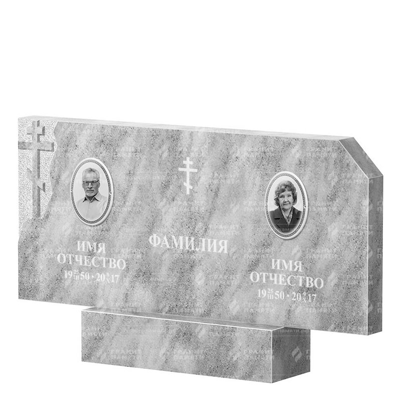 Памятники из мрамора в Балаково | Двойной мраморный памятник ФМ-134