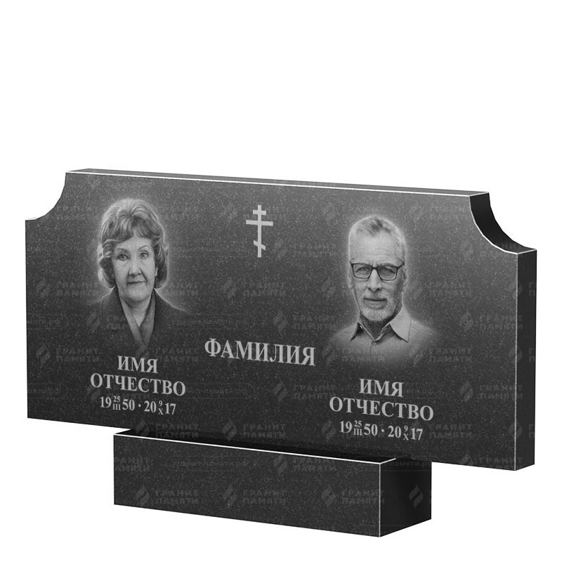 Памятники из гранита двойные в Балаково | Двойной гранитный памятник ФГ-253