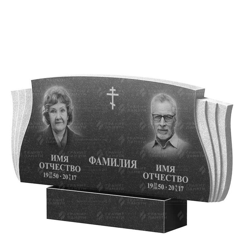 Гранитные памятники в Балаково | Двойной гранитный памятник ФГ-264