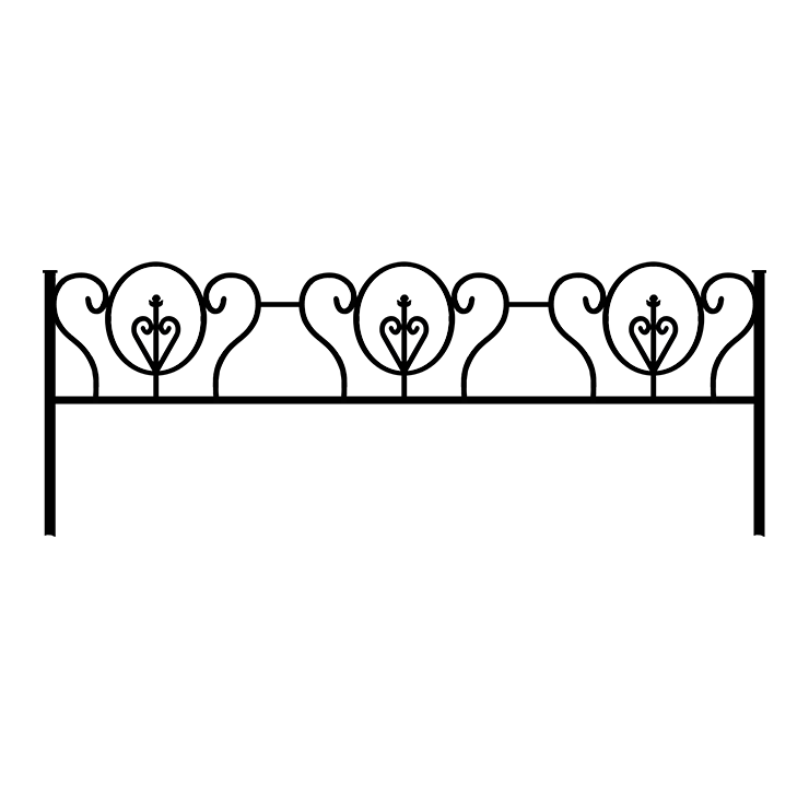 Металлические оградки, столы, скамейки в Балаково | Оградка №3