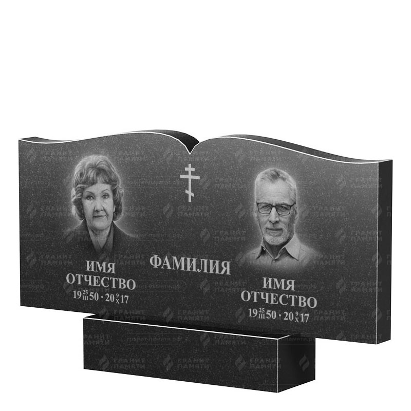 Гранитные памятники в Балаково | Двойной гранитный памятник ФГ-259
