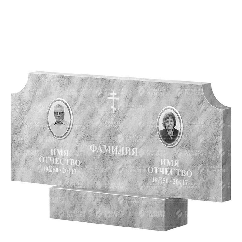 Памятники из мрамора в Балаково | Двойной мраморный памятник ФМ-253