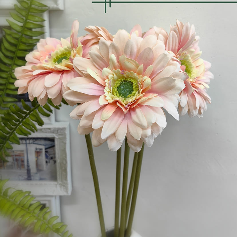 Искусственные цветы в Балаково | Цветок искусственный «Гербера», молочно-розовая, одиночный