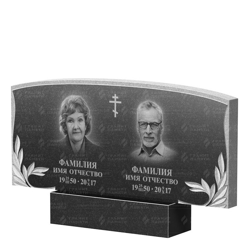 Памятники из гранита двойные в Балаково | Двойной гранитный памятник ФГ-135