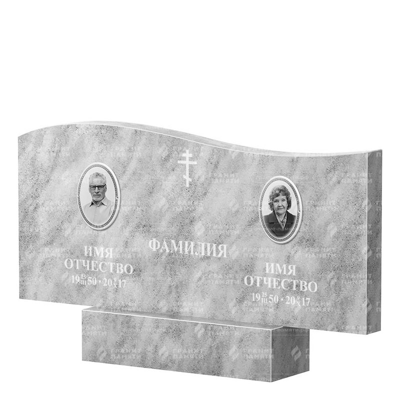 Памятники из мрамора в Балаково | Двойной мраморный памятник ФМ-255