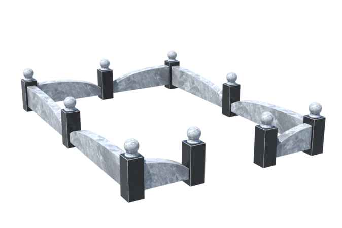 Цоколи на могилу в Балаково | Цоколь на могилу №0040