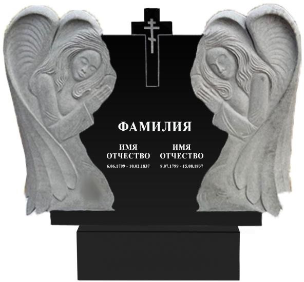 Памятники с ангелом на могилу в Балаково | Гранитный памятник Ангел №1