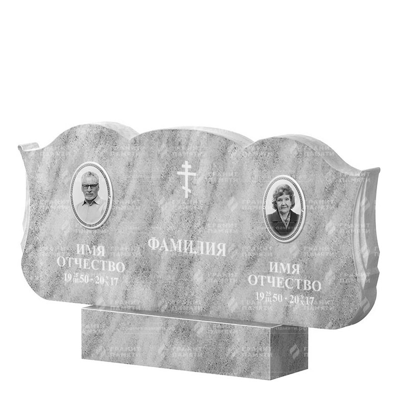 Памятники из мрамора в Балаково | Двойной мраморный памятник ФМ-261