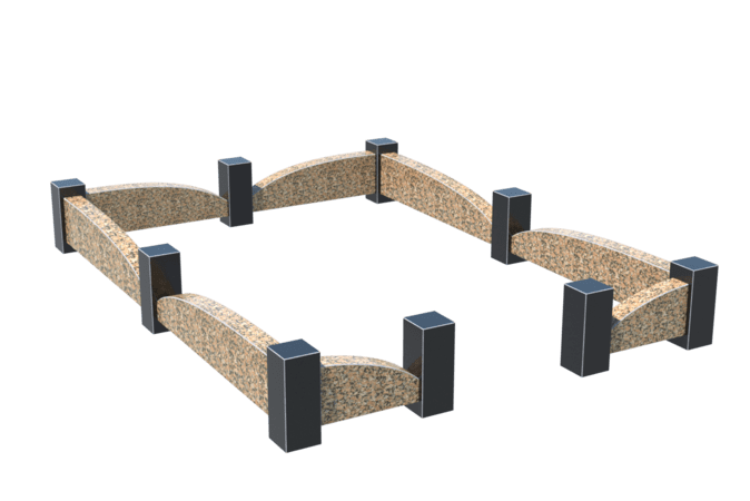 Цоколи на могилу в Балаково | Цоколь на могилу №0046