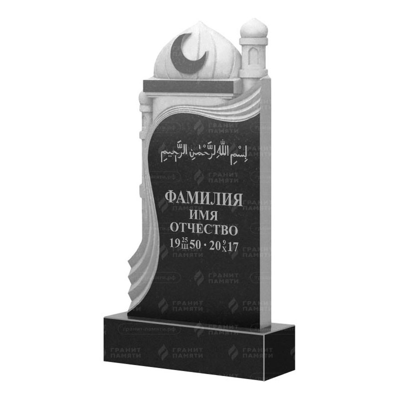 Мусульманские памятники на могилу в Балаково | Гранитный памятник ФГ-228