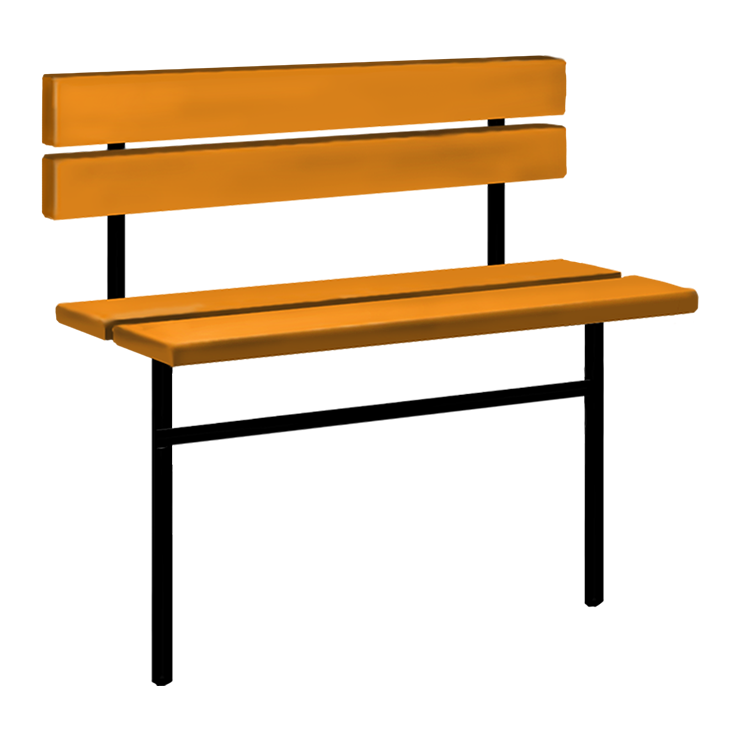 Металлические оградки, столы, скамейки в Балаково | Скамейка №3 со спинкой