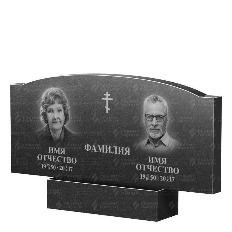 Гранитные памятники в Балаково | Двойной гранитный памятник ФГ-257