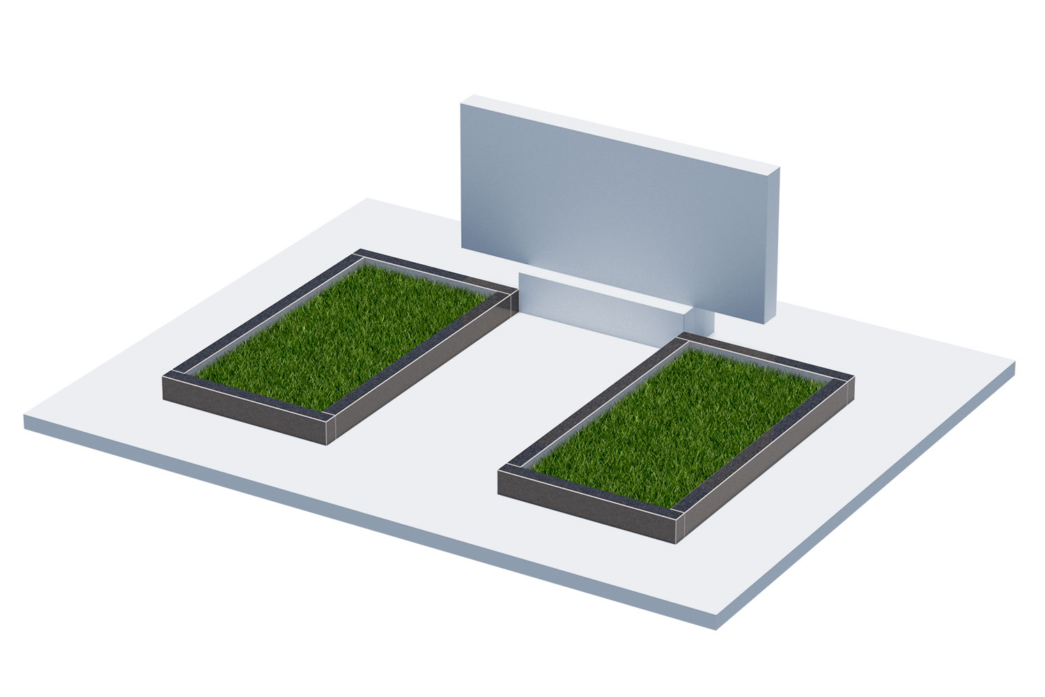 Цветники и надгробные плиты в Балаково | Цветник Автономный, 2 шт