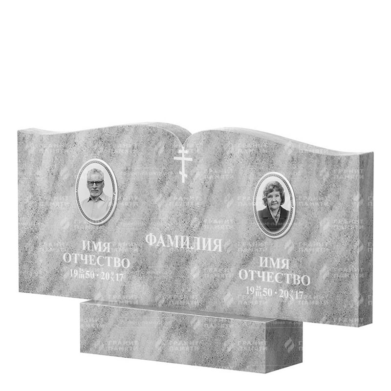 Памятники из мрамора в Балаково | Двойной мраморный памятник ФМ-259
