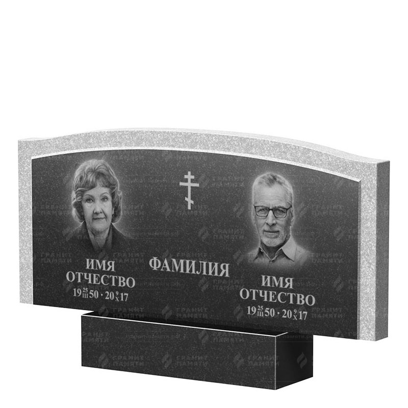 Памятники из гранита двойные в Балаково | Двойной гранитный памятник ФГ-131