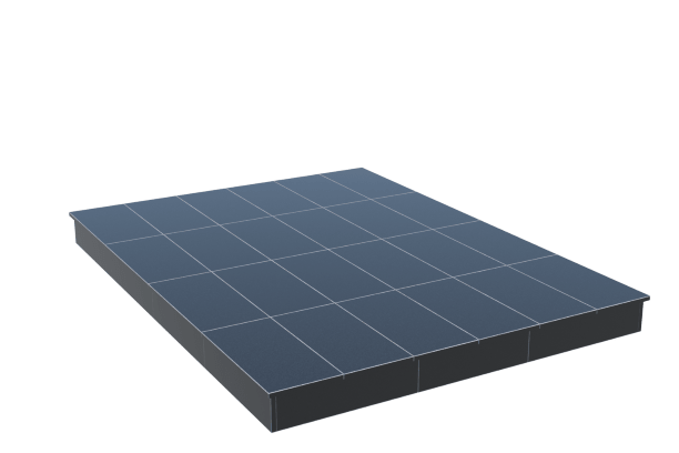 Площадки на могилу в Балаково | Площадка с вертикальной (15 см) облицовкой гранитом Габбро