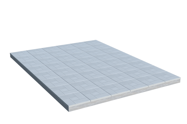 Площадки на могилу в Балаково | Площадка с тротуарной плиткой