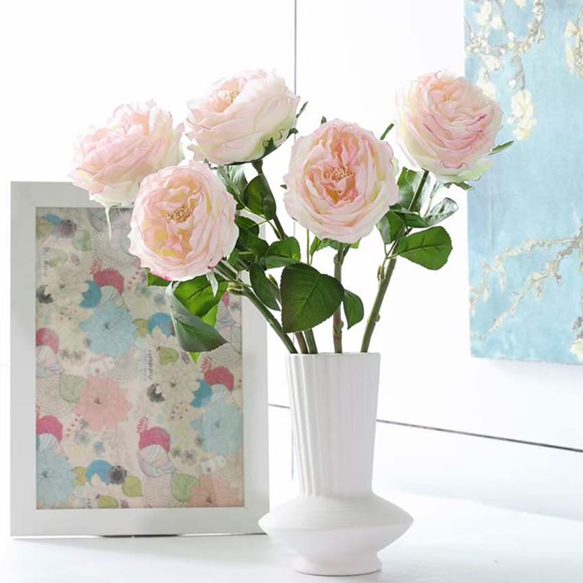 Искусственные цветы в Балаково | Цветок искусственный «Роза пионовидная», молочно-розовая, одиночный