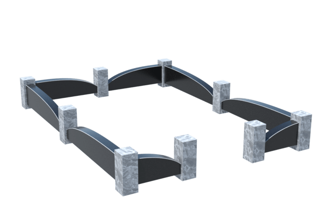 Цоколи на могилу в Балаково | Цоколь на могилу №0041