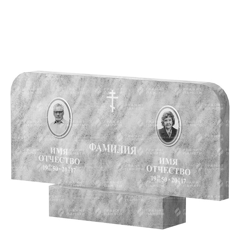 Памятники из мрамора в Балаково | Двойной мраморный памятник ФМ-254