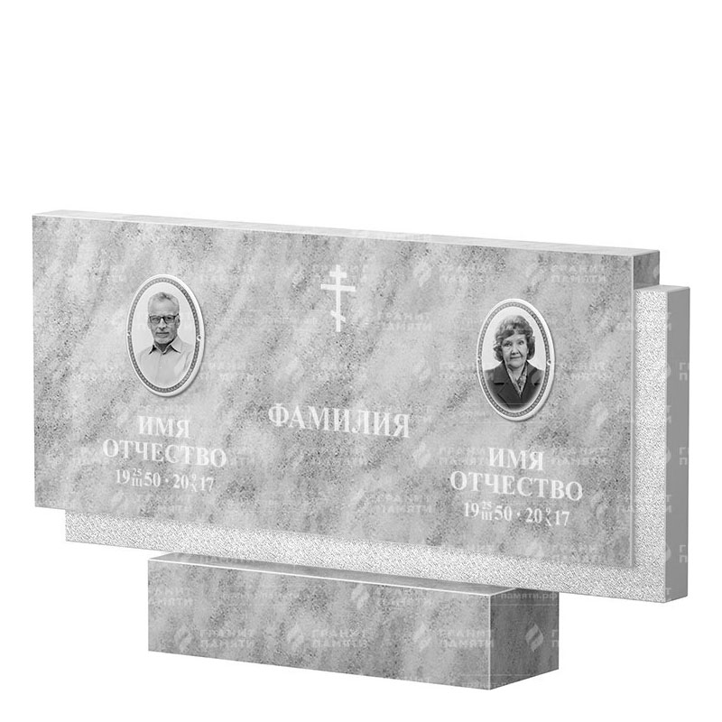 Памятники из мрамора в Балаково | Двойной мраморный памятник ФМ-132